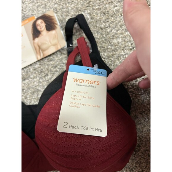 Warners Elements Of Bliss 34C Bras Wireless 2 Pack - Picture 2 of 5